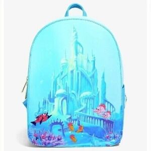 Loungefly Disney The‎ Little Mermaid Castle Mini Backpack Exclusive